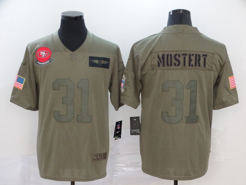 Men's San Francisco 49ers Raheem Mostert #31 Brown Jersey